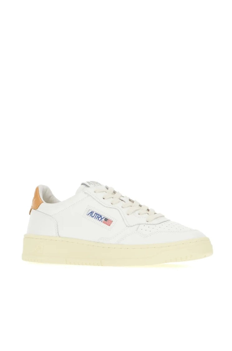 Autry Medalist Low-Top White Leather Sneakers