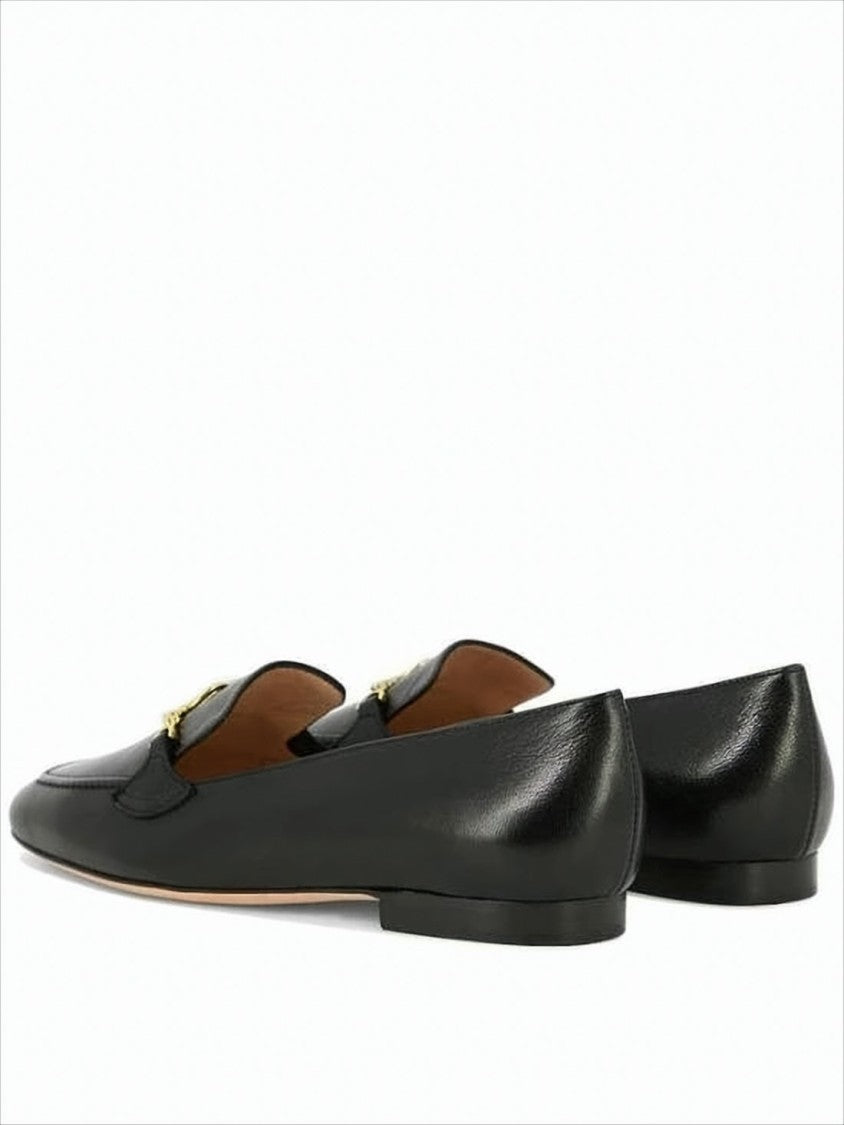 Bally Polished Black Leather Loafers