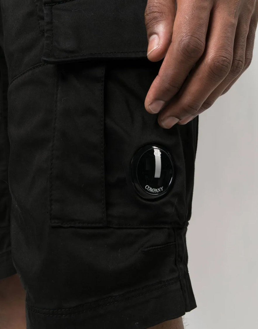 C.P. Company Lens Logo Cargo Stretch Bermuda Shorts