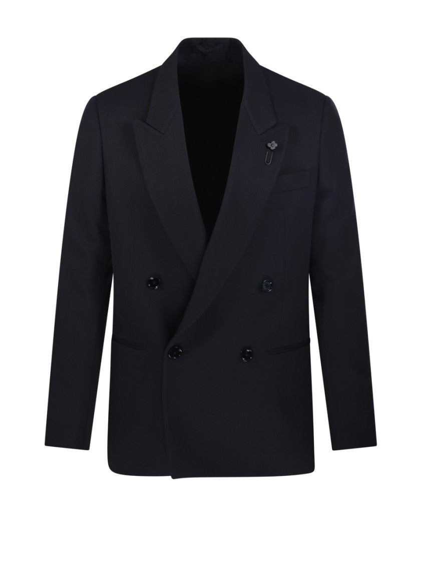 Lardini Double-Breasted Tailored Blazer