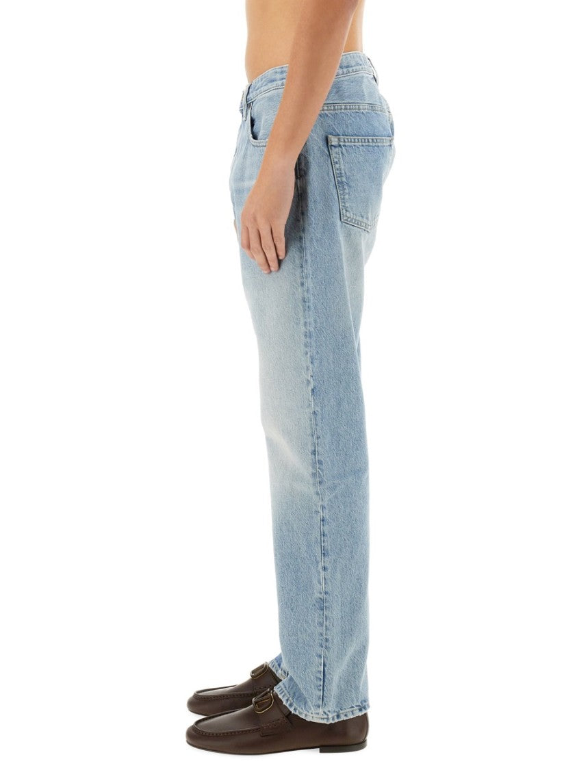 Valentino Regular Fit Denim Pants With Vintage Appeal