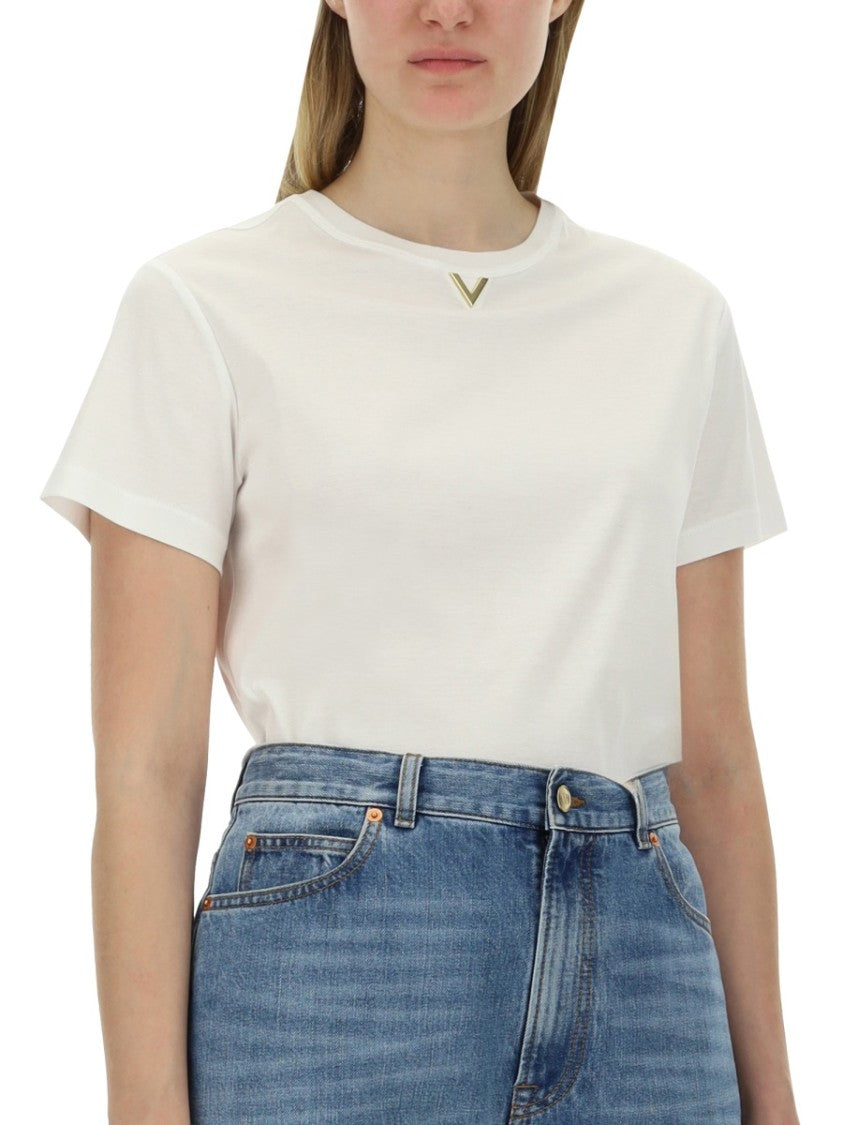 Valentino Relaxed-Fit Jersey T-Shirt With Subtle Logo Detail
