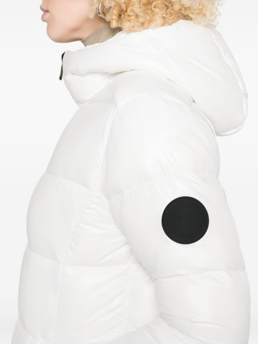 Save The Duck Quilted Mid-Length Jacket With Hood
