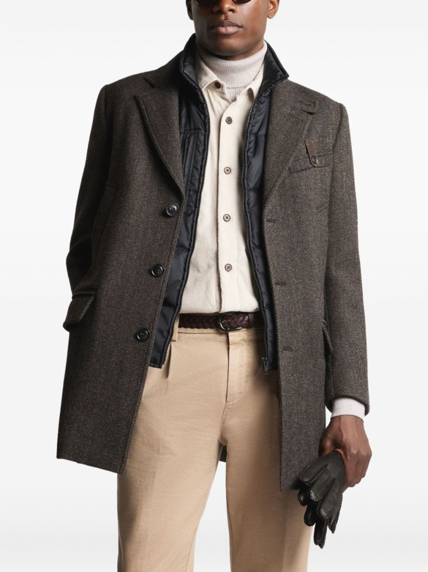 Fay Tailored Men's Coat With Structured Silhouette