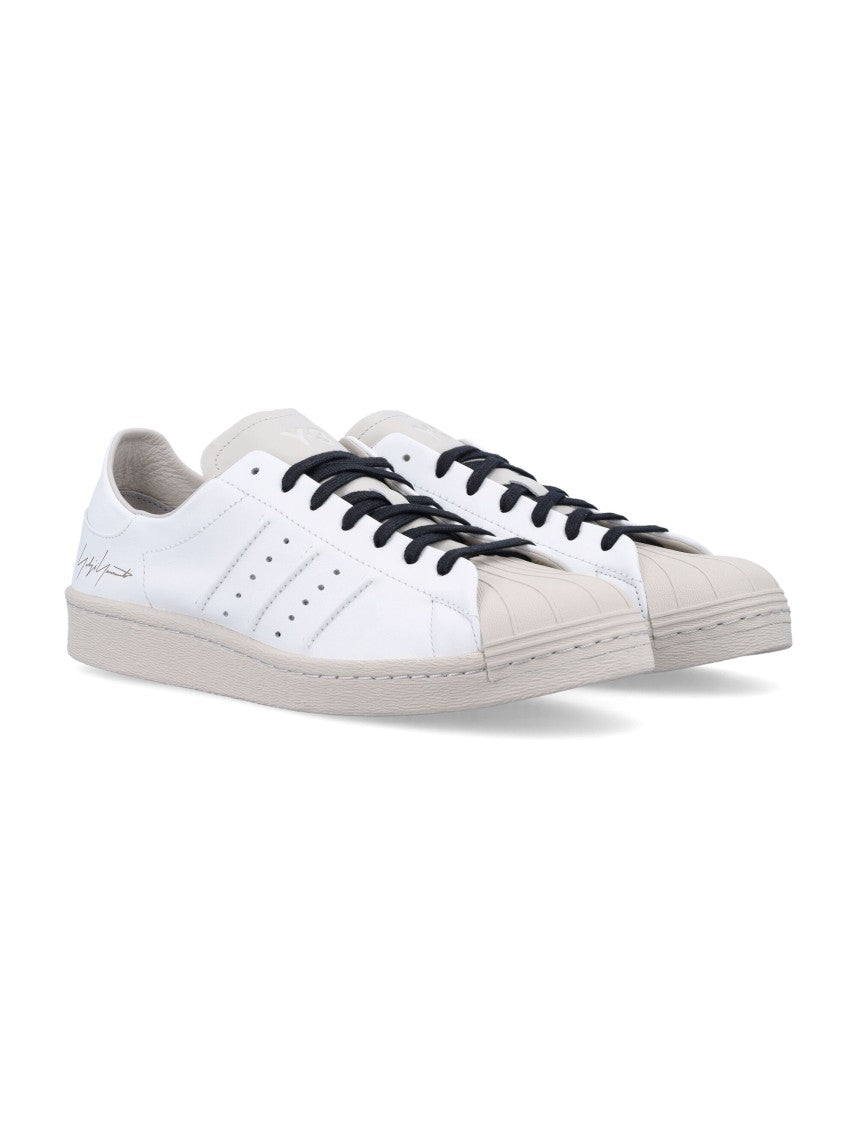 Y-3 Superstar Minimalist White Leather Sneakers