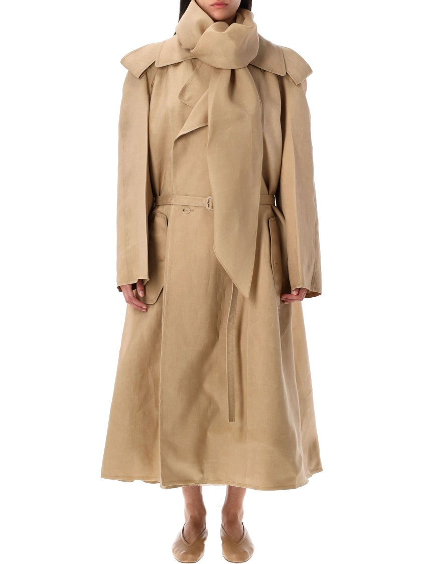 Carven Abotai Silk Trench Coat