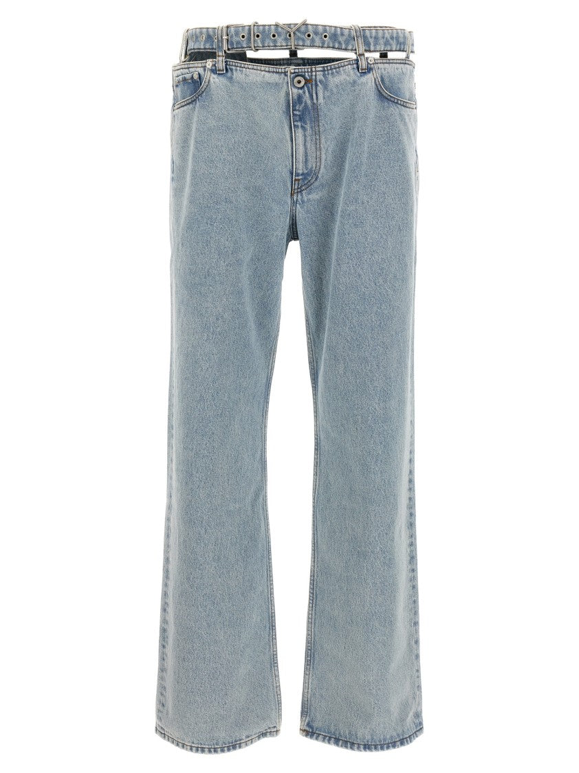Y/Project 'Evergreen Y Belt' Jeans