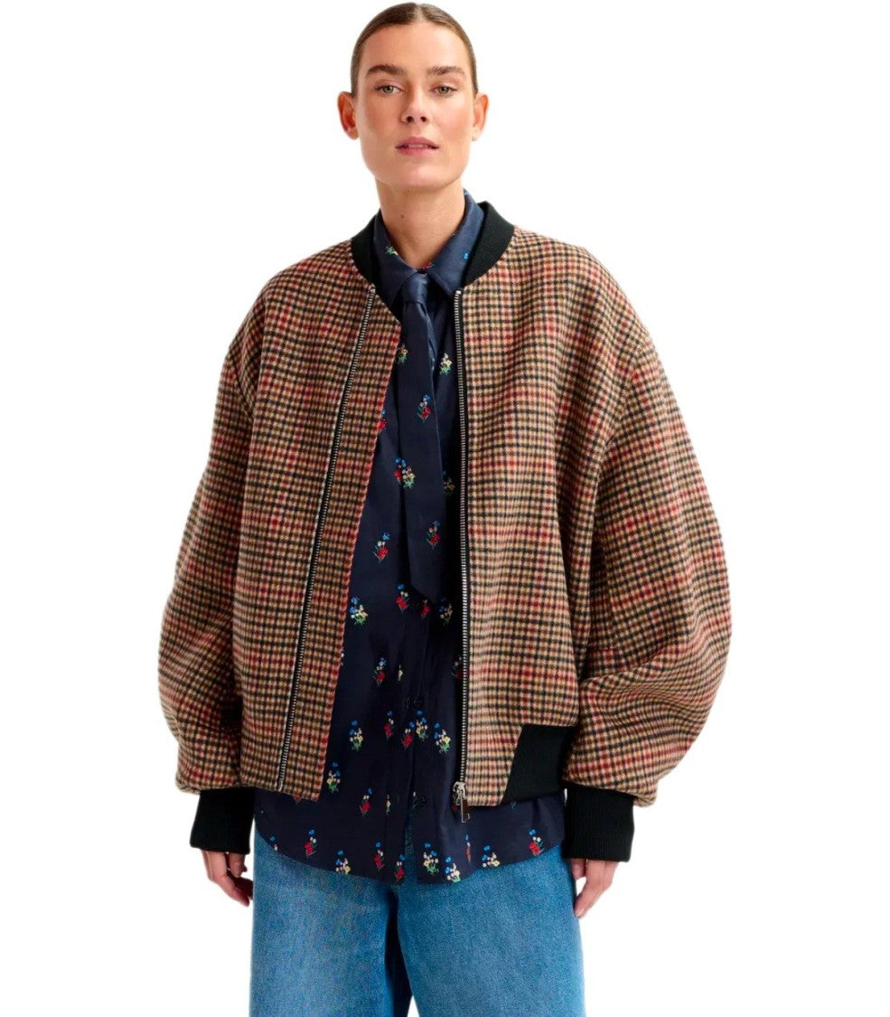 Essentiel Antwerp Iti Brown Bomber Jacket
