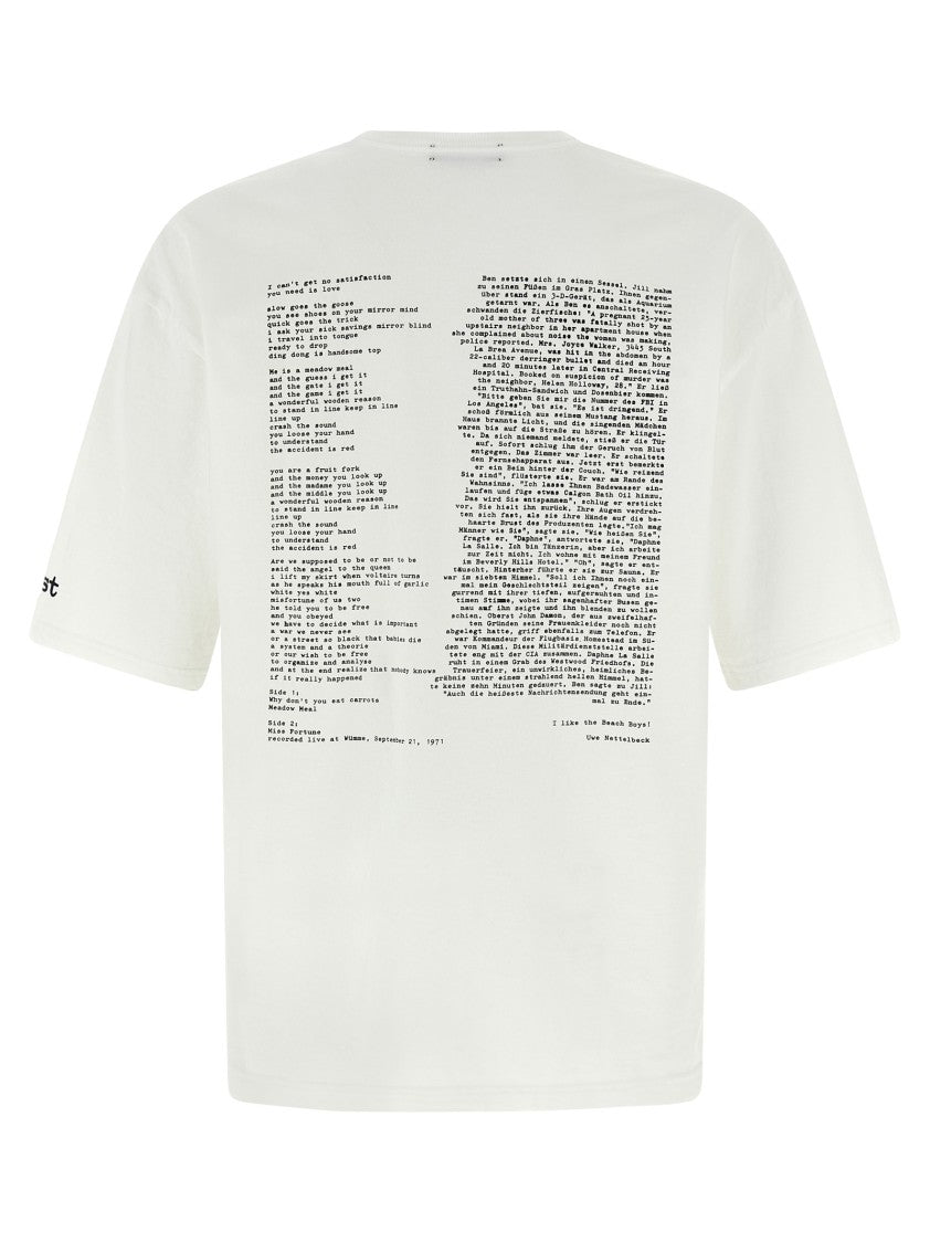 Undercover Oversized Crewneck T-Shirt With Abstract Print