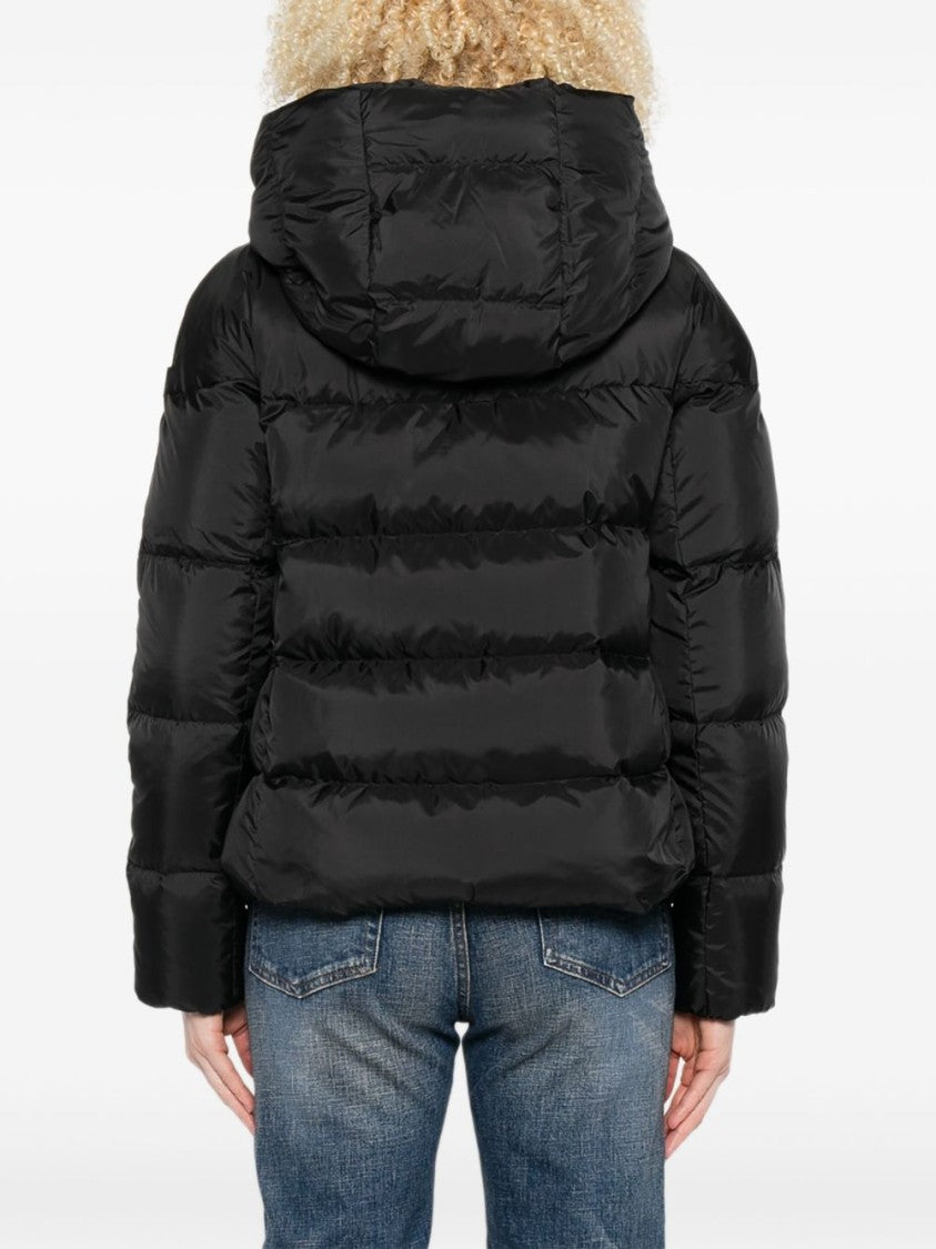 Peuterey High-Volume Collar Black Puffer Jacket