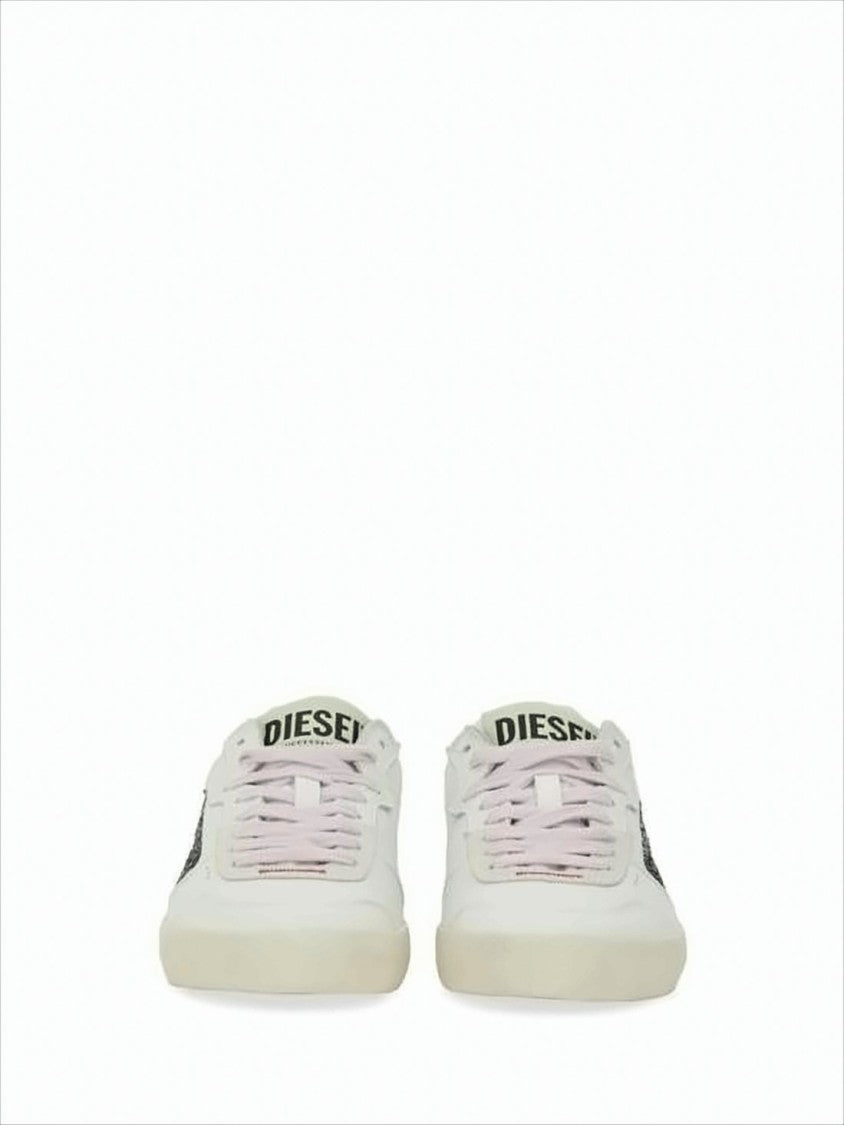 Diesel Smooth Calf Leather Low-Top Sneakers