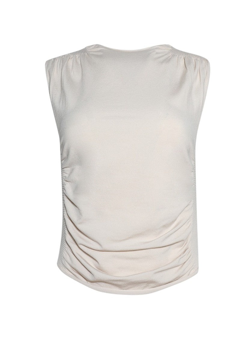 Alexander Wang Ruched Tank Top Cement