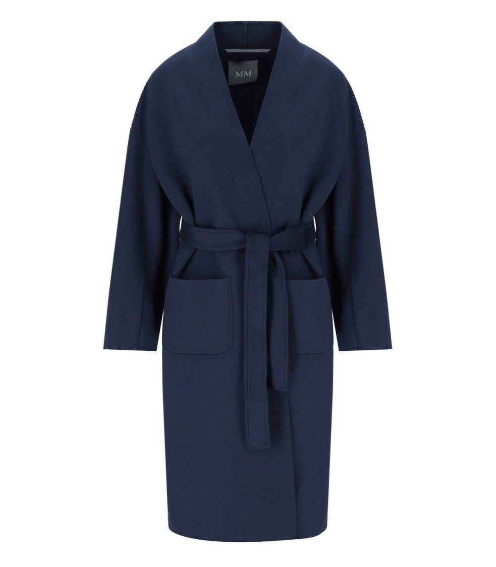 Max Mara Diletta Blue Belted Coat