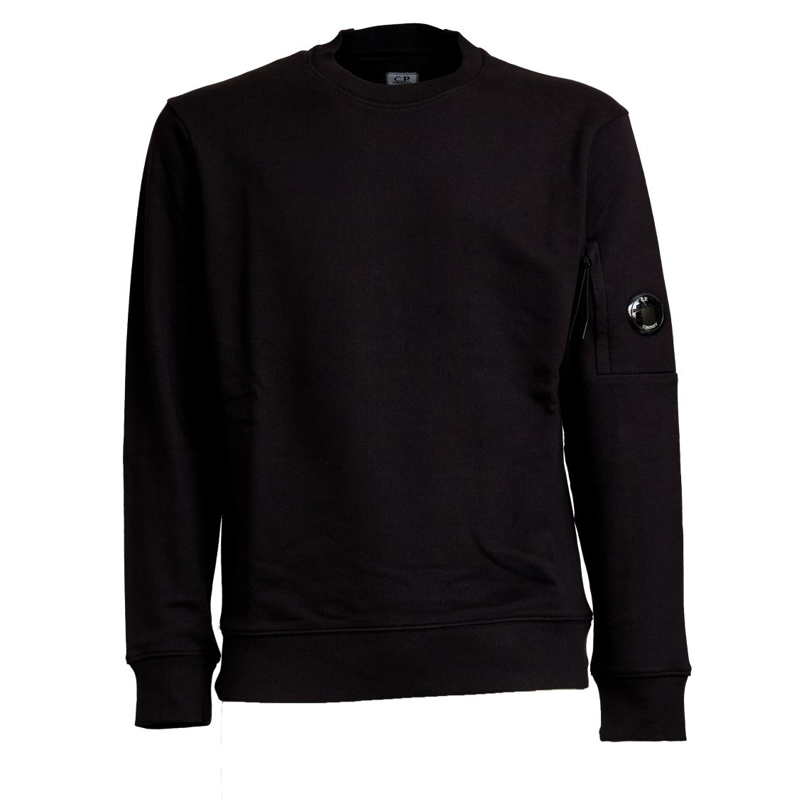 C.P. Company Diagonal Raised Fleece Crew Neck Lens Sweatshirt