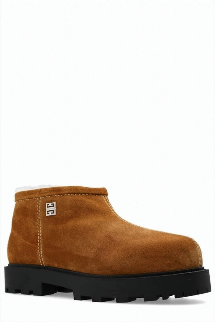 Givenchy Luxurious Suede Ankle Boots With Rugged Sole