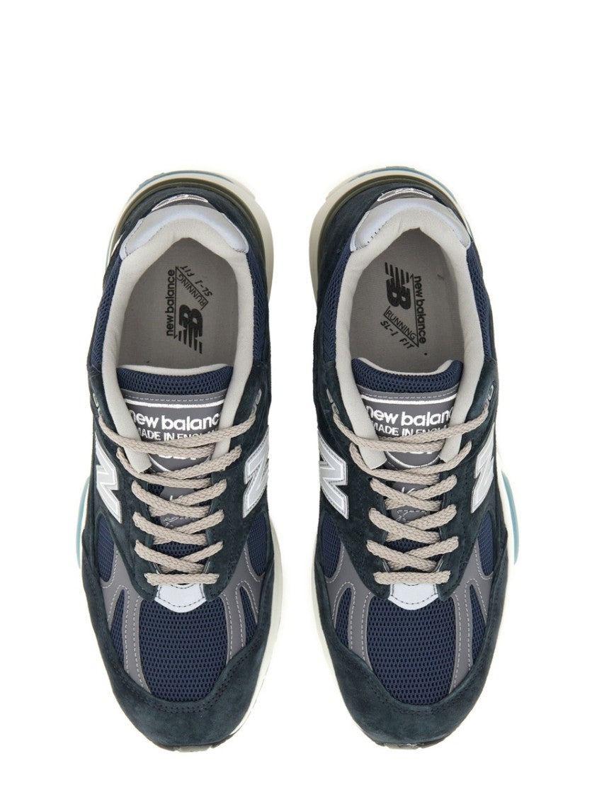 New Balance Leather And Suede Sneakers With Cushioned Sole