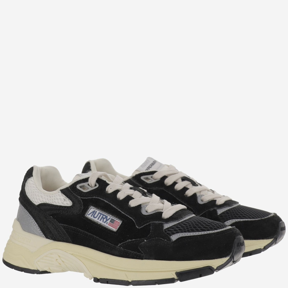 Autry Hyperway Sneakers With Front Lacing And Logo Details