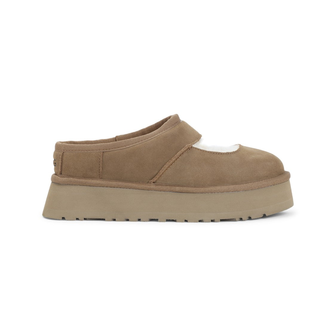 Ugg Suede Slippers With Plush Mutton Lining