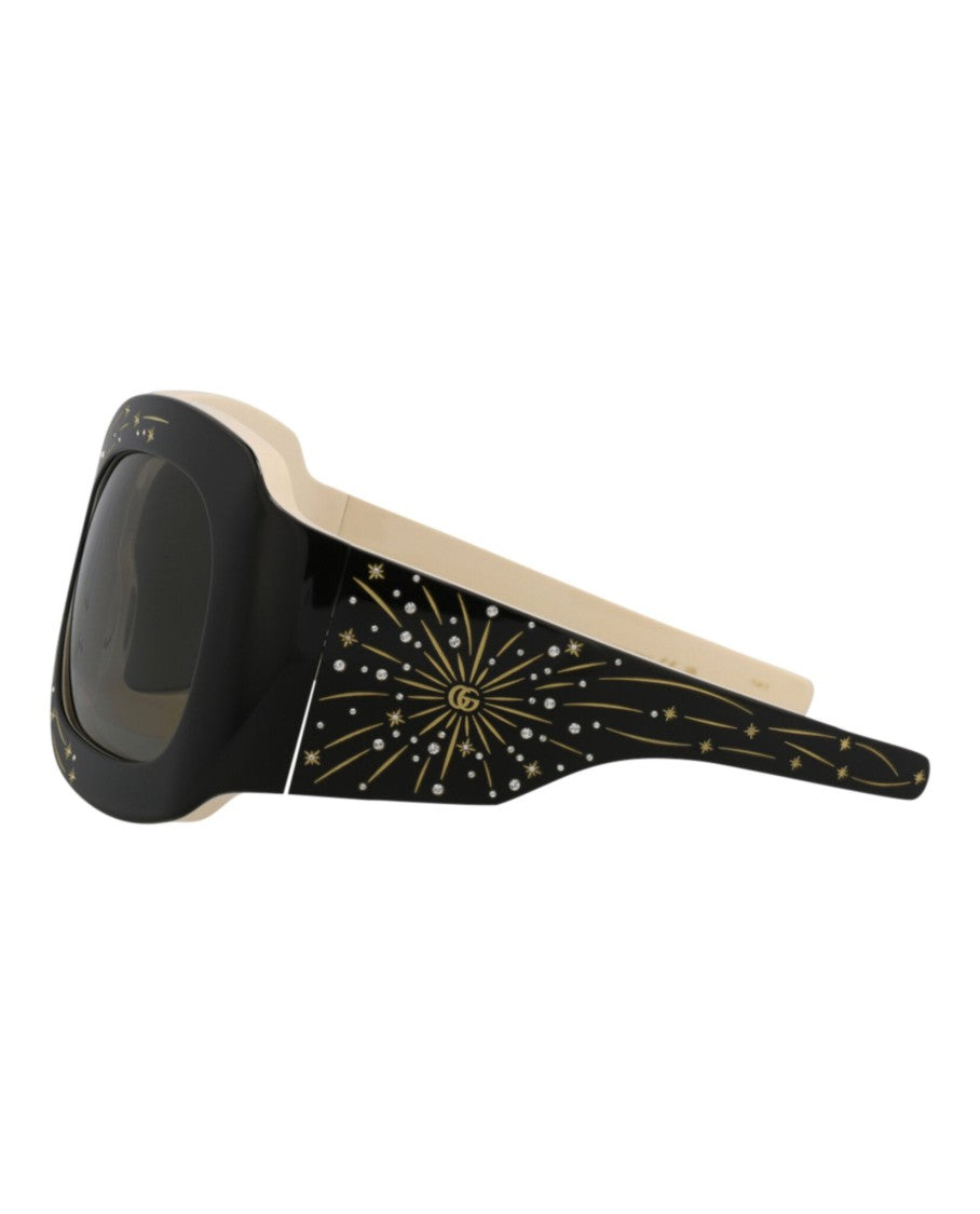 Gucci Shield-Frame Acetate Sunglasses