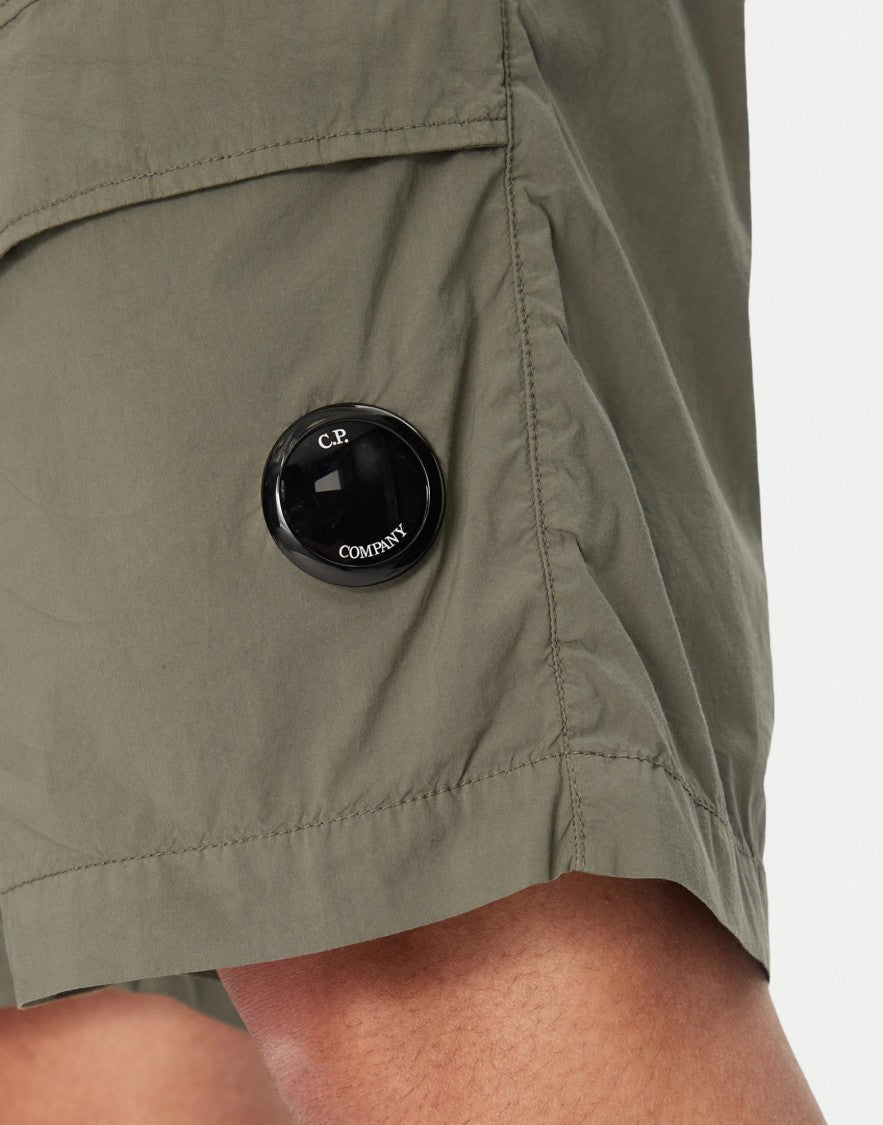 C.P. Company Lens Logo Cargo Stretch Bermuda Shorts