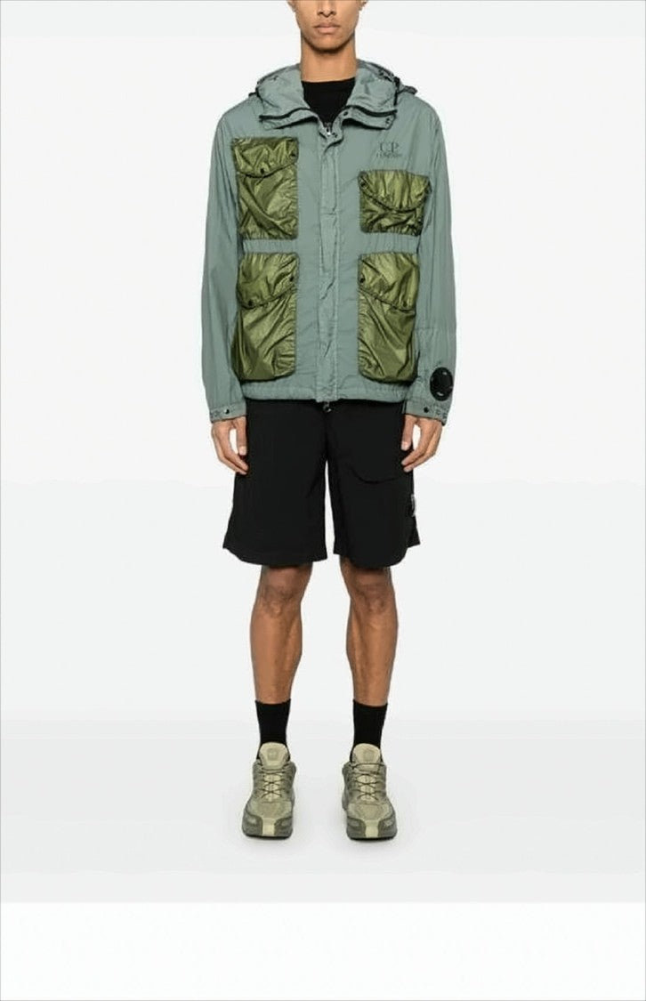 C.P. Company Mid-Thigh Length Minimalist Shorts With Functional Pocket