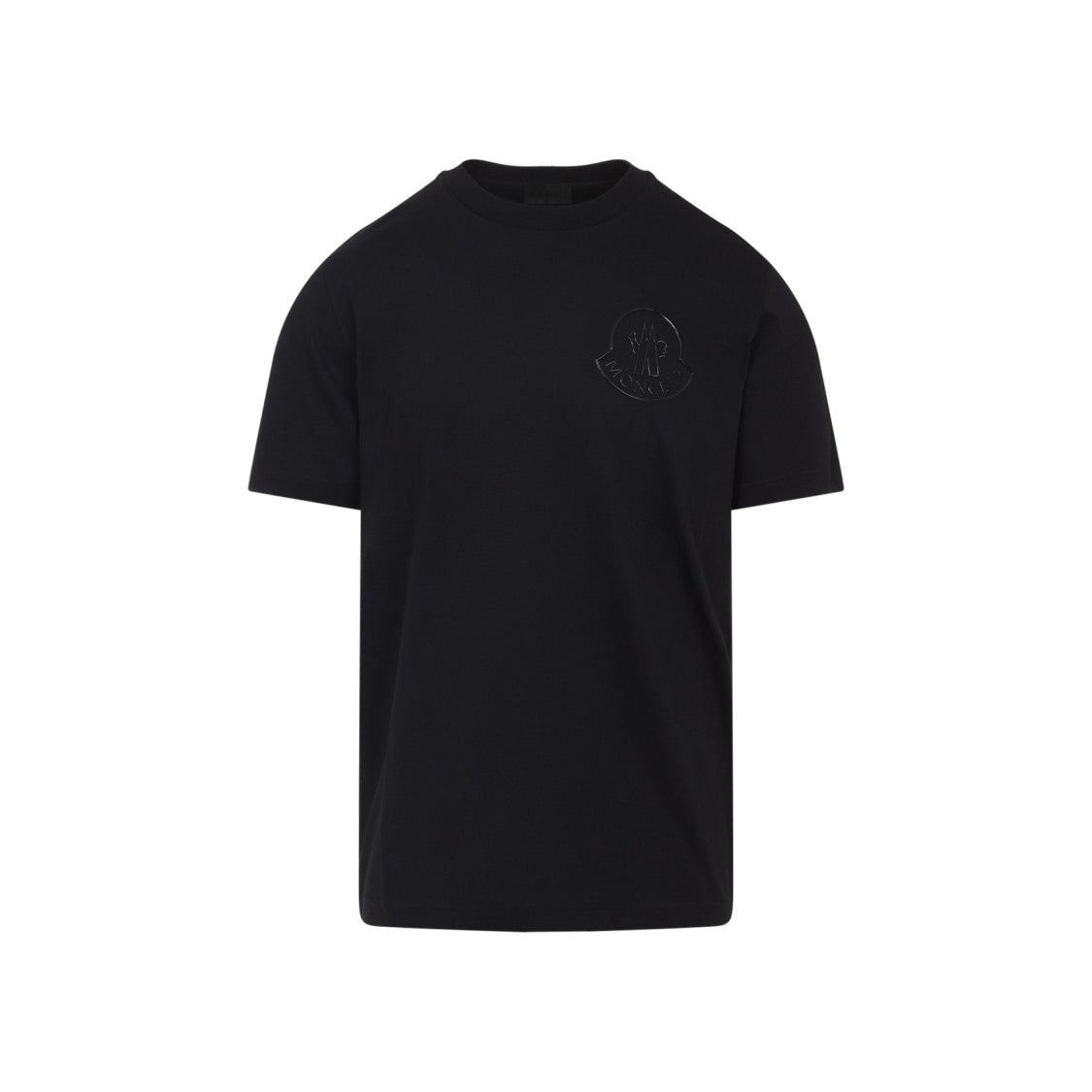 Moncler Black Cotton Short Sleeves T-Shirt