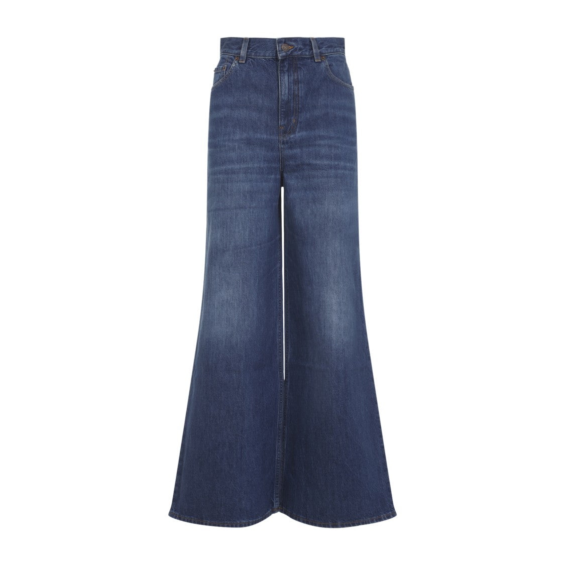 Chloé High-Waist Wide-Leg Denim Jeans