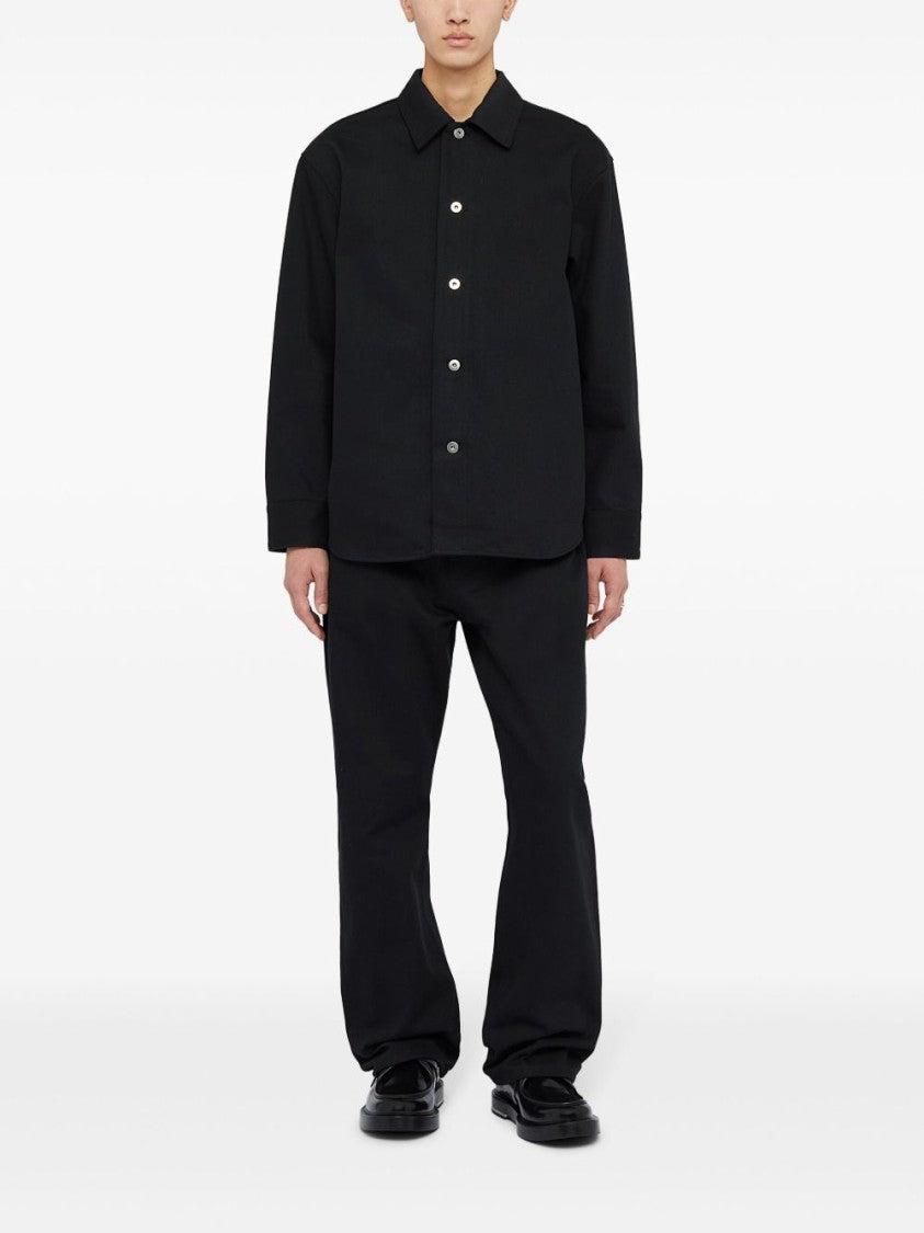 Jil Sander Classic Button-Up Shirt With Subtle Logo Patch