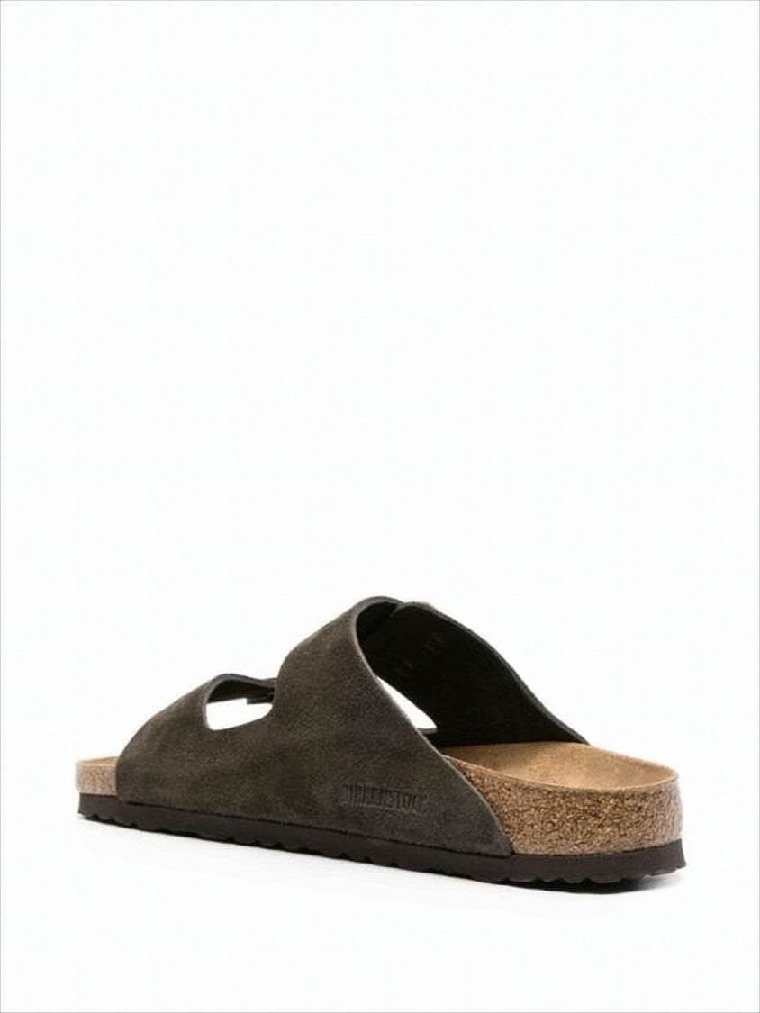 Birkenstock Brown Leather Mule Sandal With Adjustable Buckles
