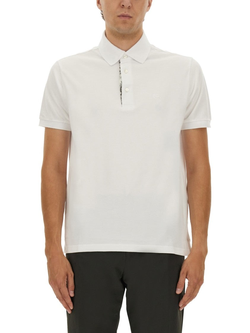 Etro Polo Shirt With Embroidered Pegasus Detail
