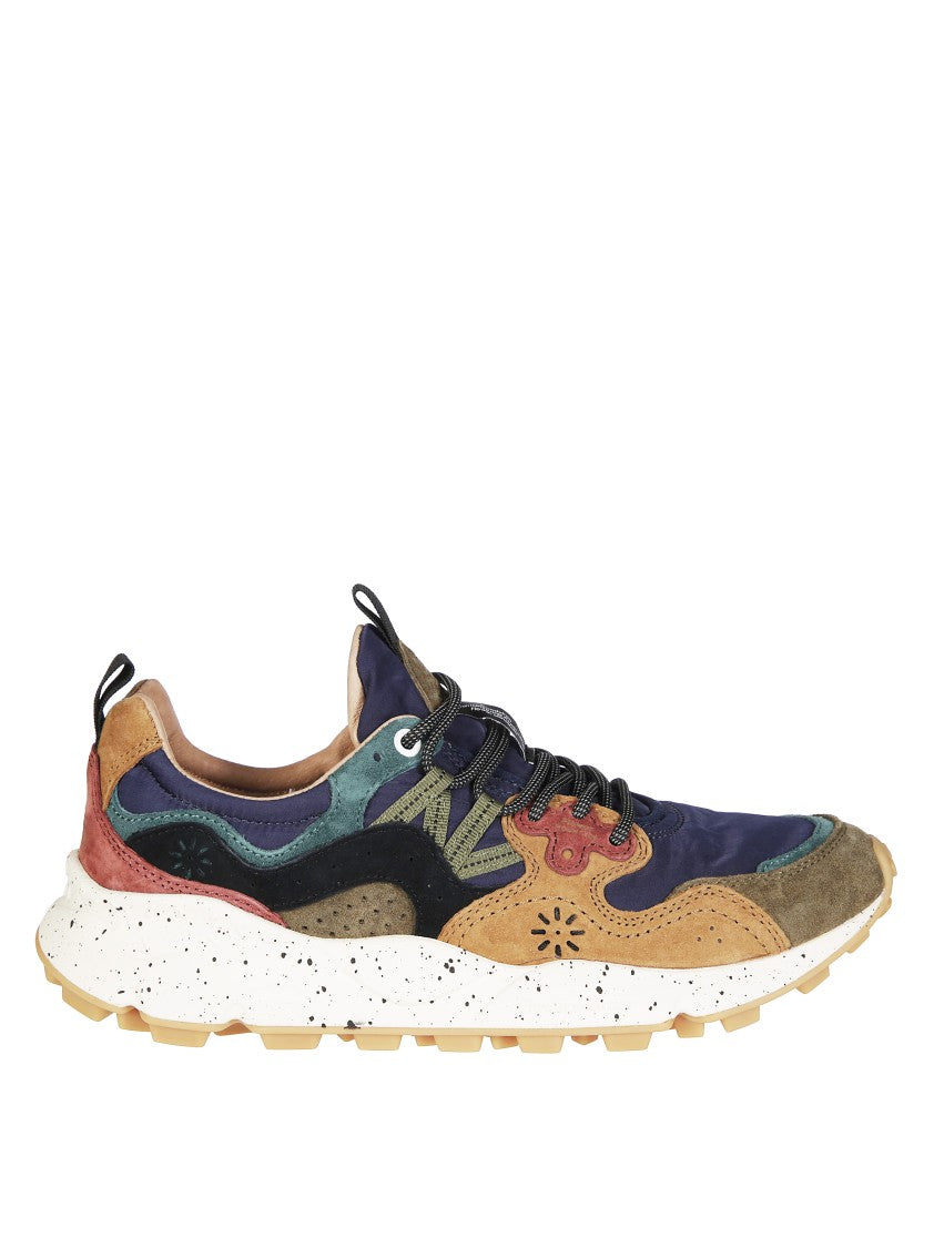 Flower Mountain Multi-Material Earth Tones Sneakers