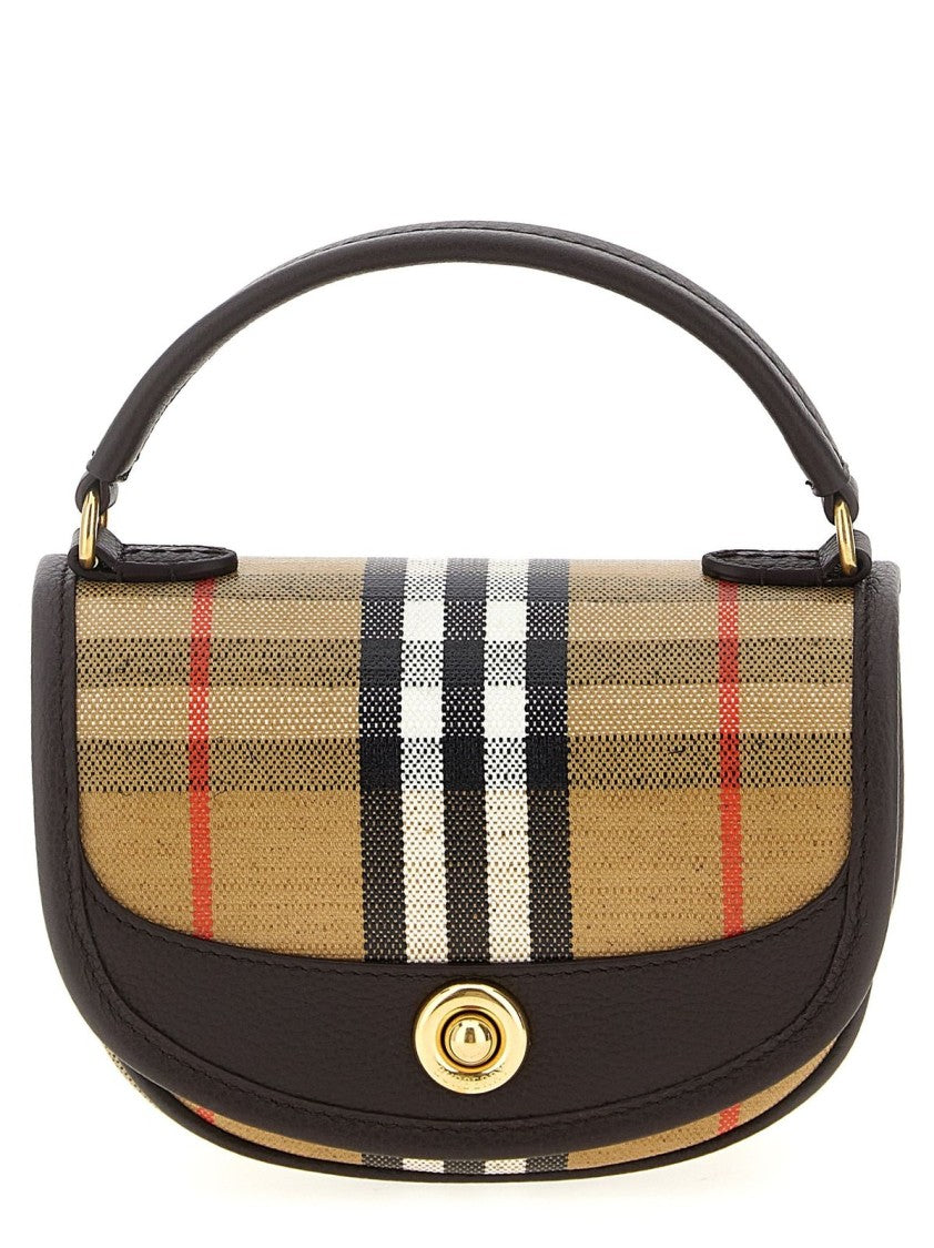 Burberry Beige Bag With Structured Silhouette And Clean Lines