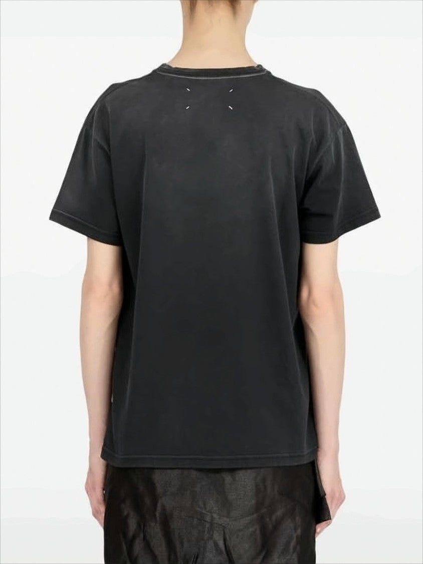 Maison Margiela Relaxed Fit Short-Sleeved T-Shirt With Inverted Logo Print