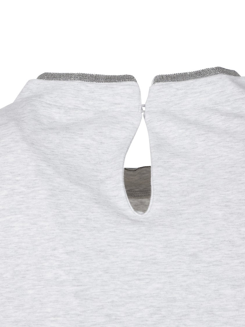Brunello Cucinelli Rolled Cuff Crew Neck T-Shirt