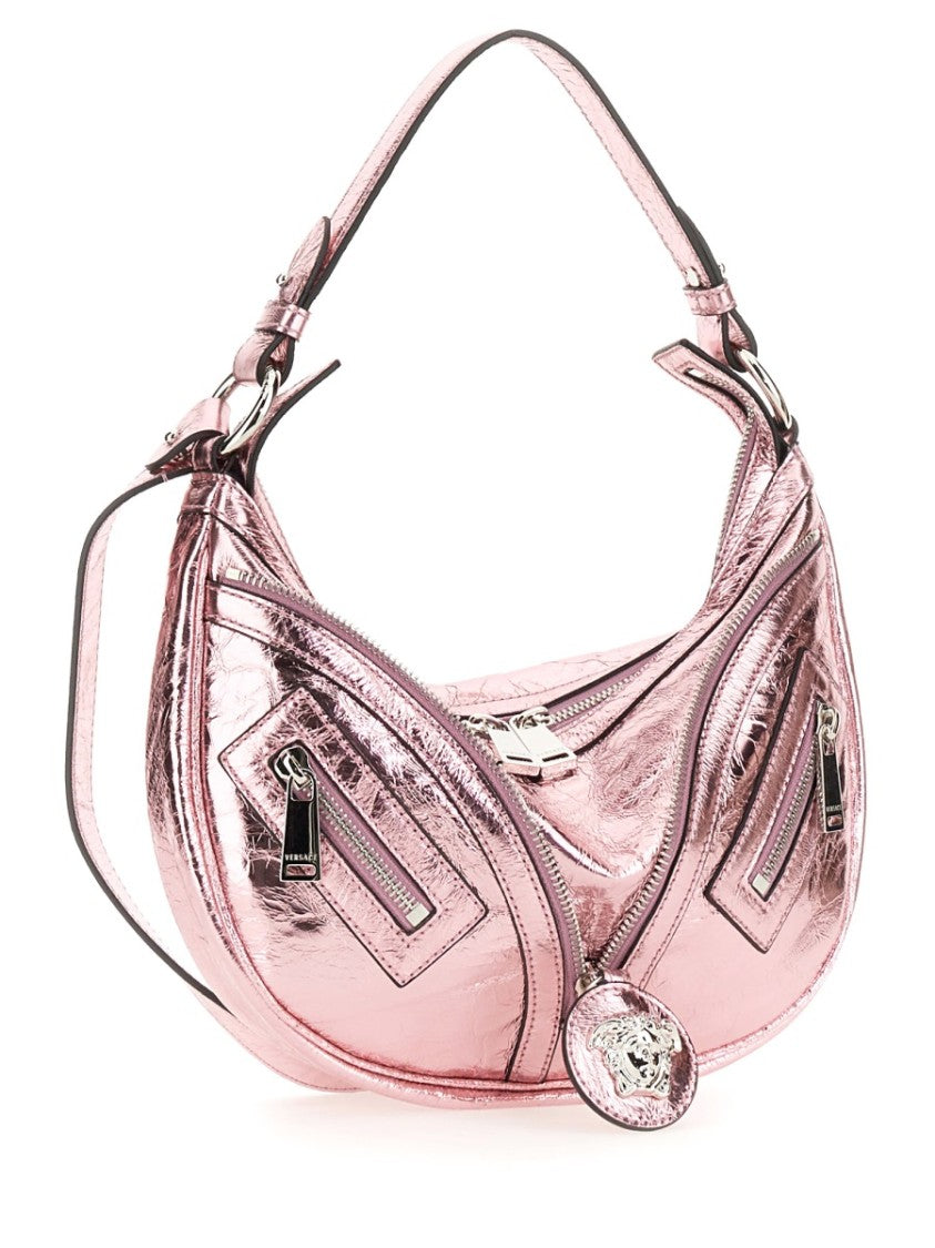 Versace Repeat Small Hobo Bag