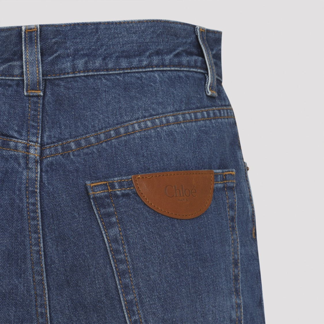 Chloé High-Waist Wide-Leg Denim Jeans