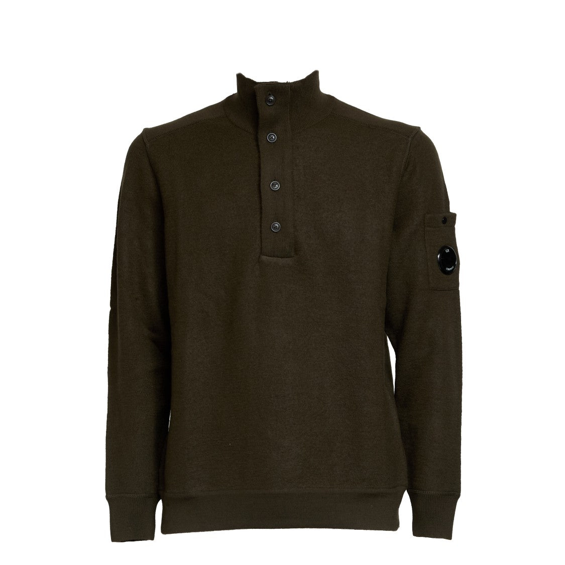 C.P. Company Merino Wool Felted Polo Collar