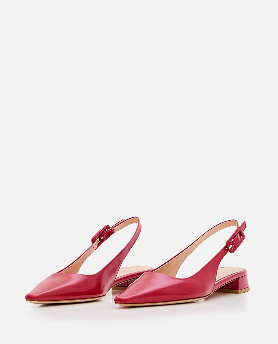 Gianvito Rossi Tokio Leather Sling-Back