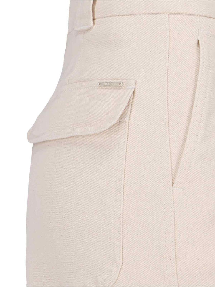 Incotex Wide-Leg Cotton Trousers With Tailored Finish