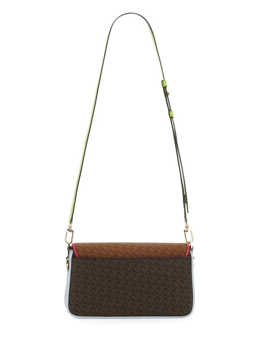 Michael Michael Kors Structured Monogram Shoulder Bag