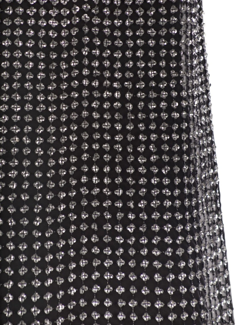 Max Mara Rita - Short Organza And Sequin Dress