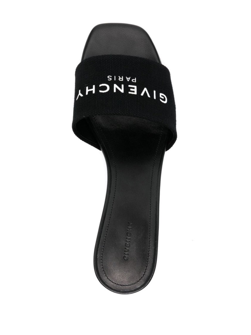 Givenchy 45Mm Heel Black Sandals