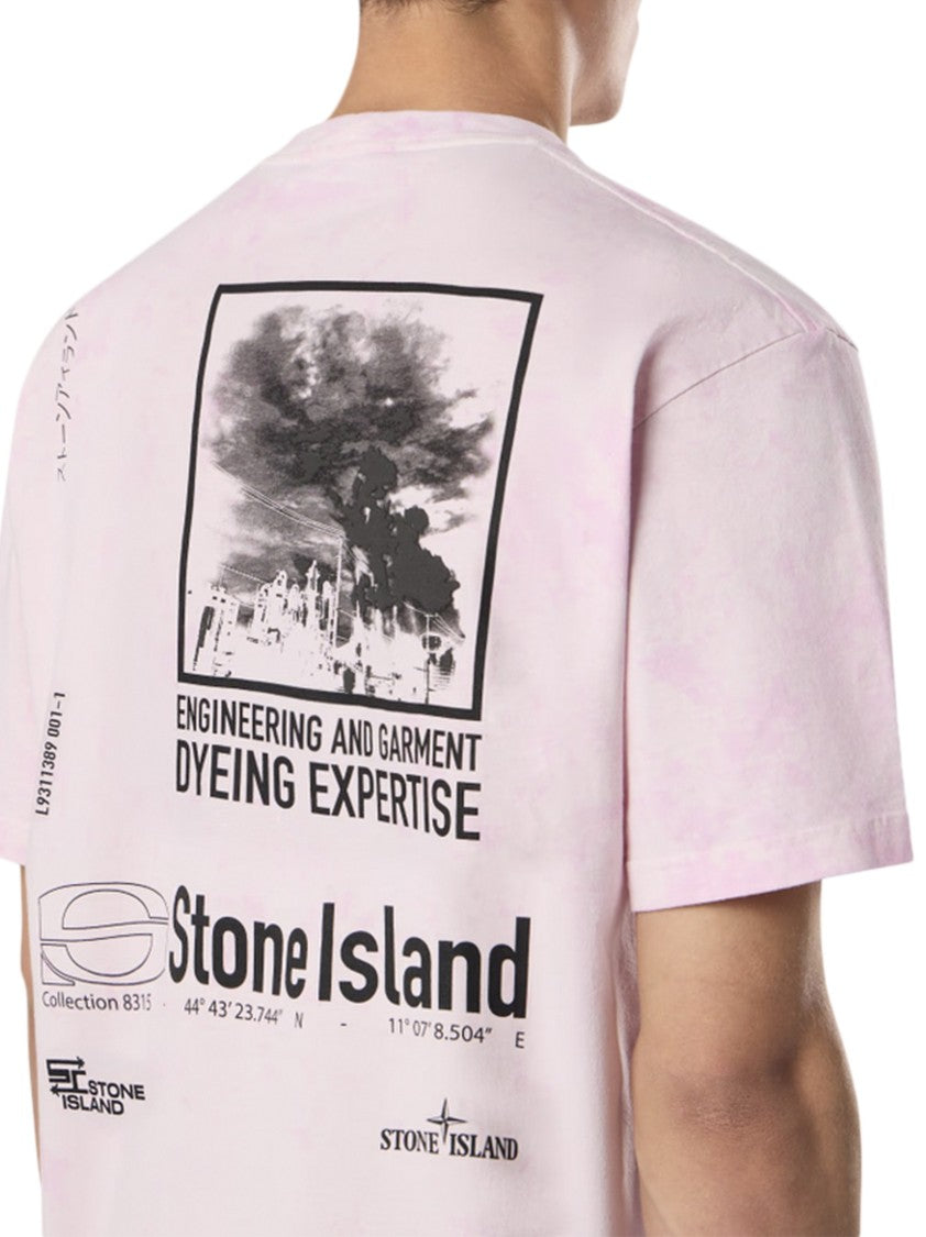Stone Island Relaxed-Fit T-Shirt With Tie-Dye Pattern