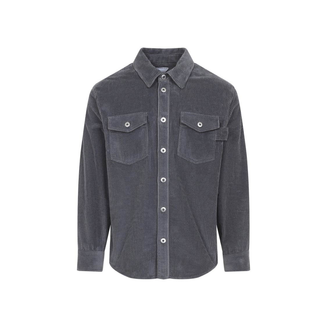 Bottega Veneta Corduroy Grey Cotton Shirt
