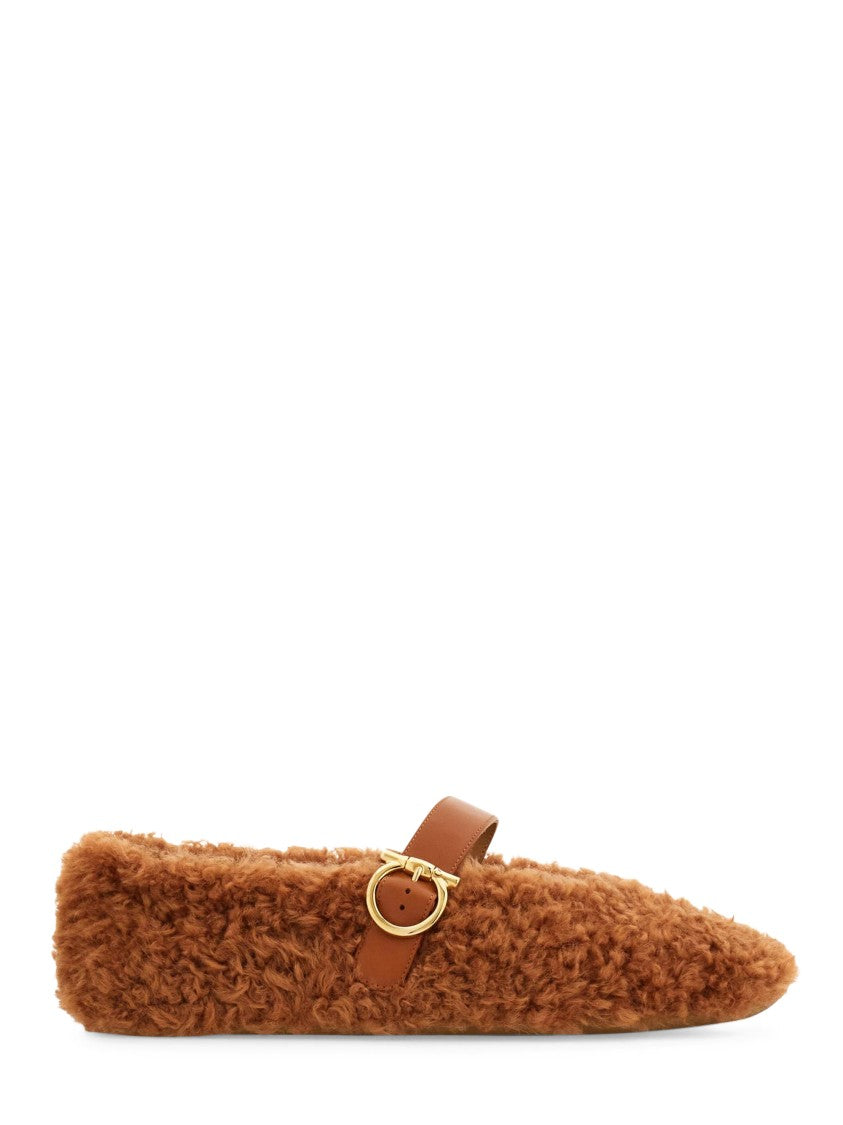 Ferragamo Refined Nappa Leather Flat Shoes