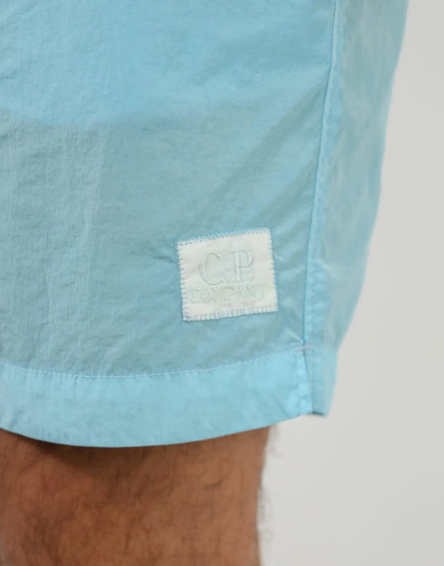 C.P. Company Eco-Chrome R Logo Swim Shorts
