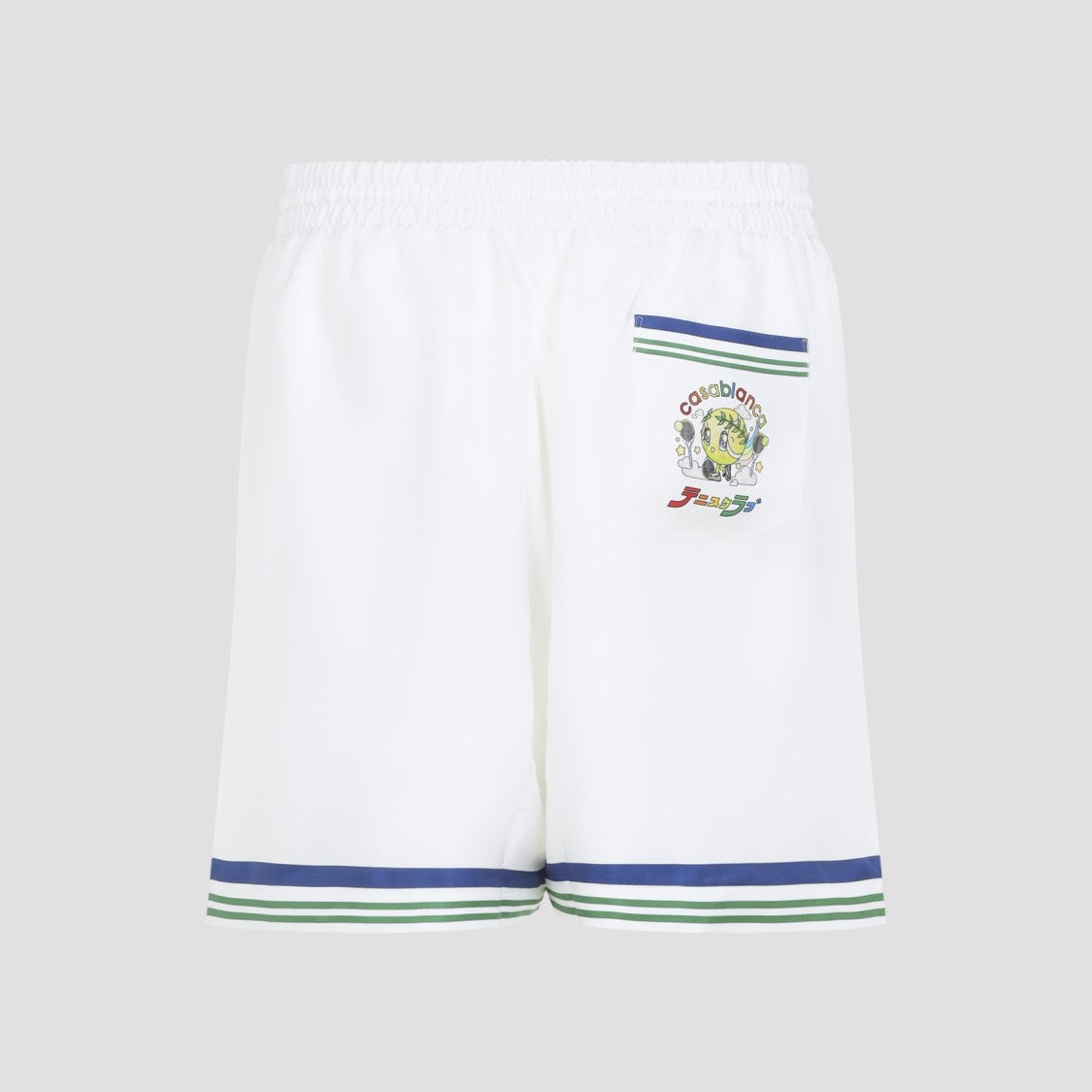 Casablanca Multicolour Silk Bermudas With Graphic Print