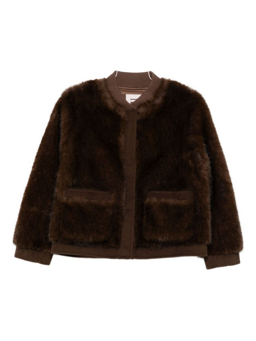Valentini 1972 Boxy Brown Coat With Plush Texture