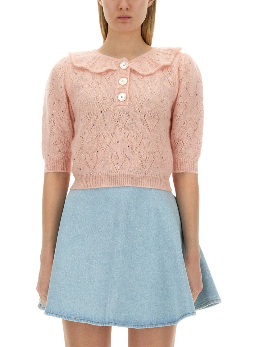 Alessandra Rich "Hearts" Jersey