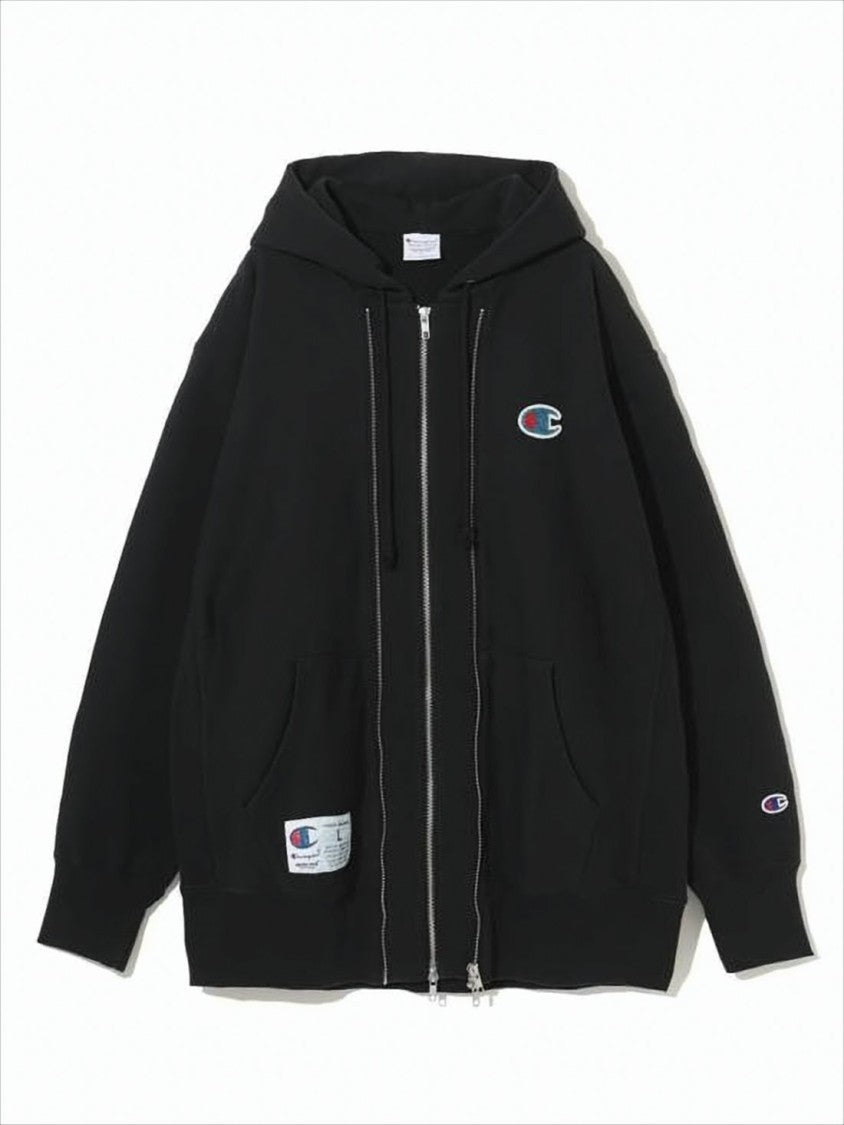 Undercover Black Zip-Up Hoodie With Double Zipper